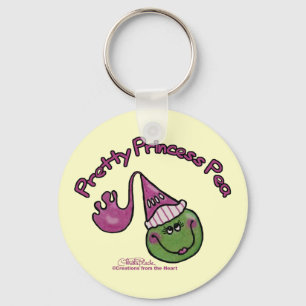 Pretty Princess Pea Keychain