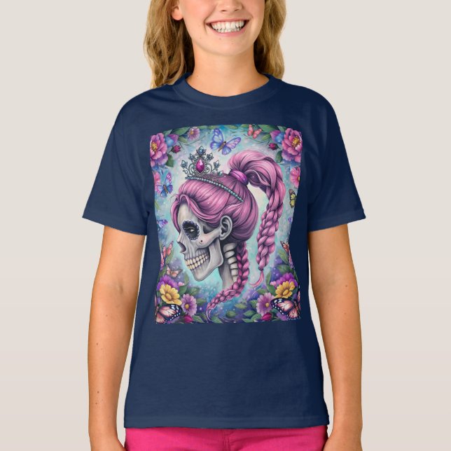Pretty Princess Skull T-Shirt (Front)