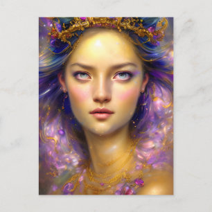 Pretty Princess Warrior Ethereal Goddess  Postcard