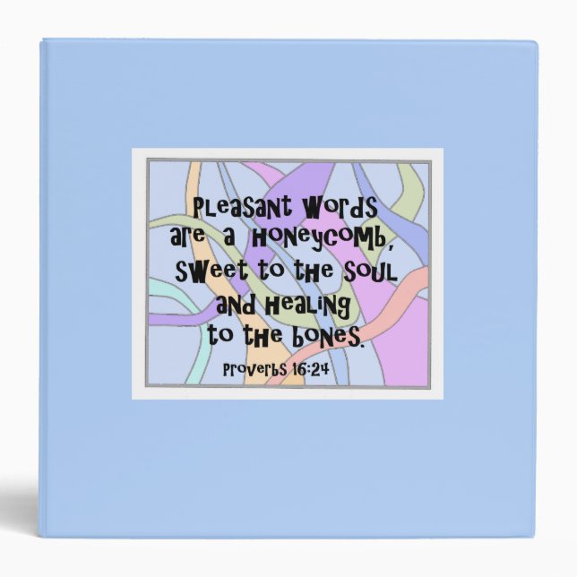 Pretty Proverbs Scripture 2 inch Binder (Front)