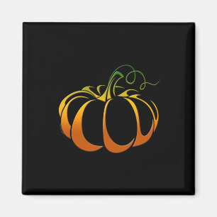Pretty Pumpkin in Shades of Autumn Fall  Magnet