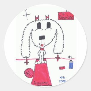 Pretty Puppy "Roseann" - autocollants