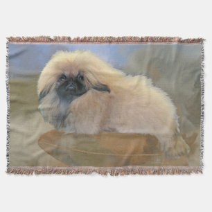 Pretty Puppy Throw Blanket