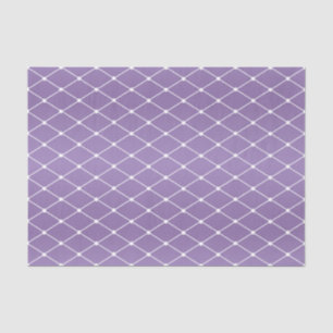 Pretty Purple and Diamond Pattern Tissue Paper
