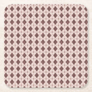 Pretty purple and pink pattern poster square paper coaster