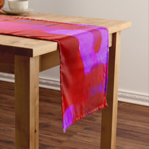Pretty Purple and Red Garden Phlox Flowers Medium Table Runner