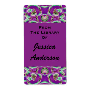 pretty purple bookplates