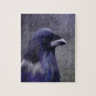 Pretty Purple Crow Jigsaw Puzzle