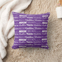 Pretty Purple Customizable Name Collage