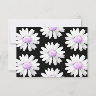 Pretty Purple Dotted Daisy's (personalize) Thank You Card