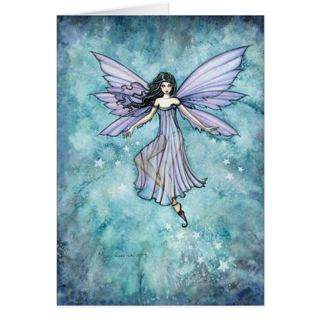 Pretty Purple Fairy Fantasy Art by Molly Harrison (Front)