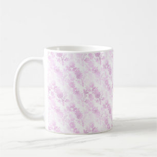 Pretty Purple Floral Coffee Mug