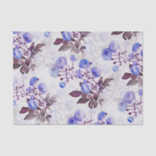 Pretty Purple Flower Print Tissue Paper