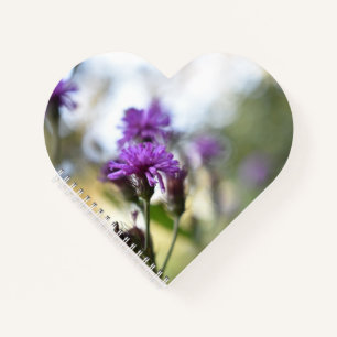 Pretty Purple Flowers Personalized Gardener Gift Notebook