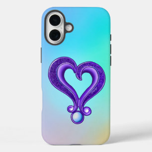 Pretty Purple Heart iPhone 16 Plus Case