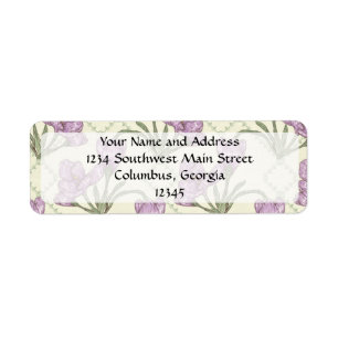 Pretty Purple Iris Flower Pattern