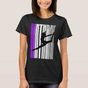 Pretty Purple Kids Dance Birthday Colourful Train  T-Shirt
