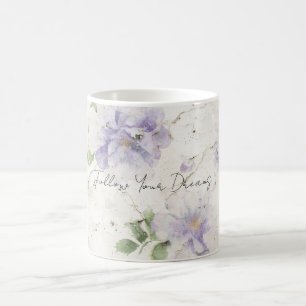 Pretty Purple Lavender Flowers Coffee Mug