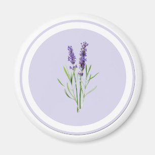 Pretty Purple Lavender Flowers Magnet