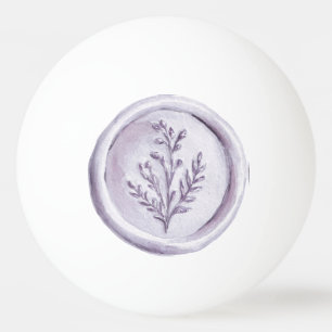Pretty Purple Lavender Flowers Ping Pong Ball