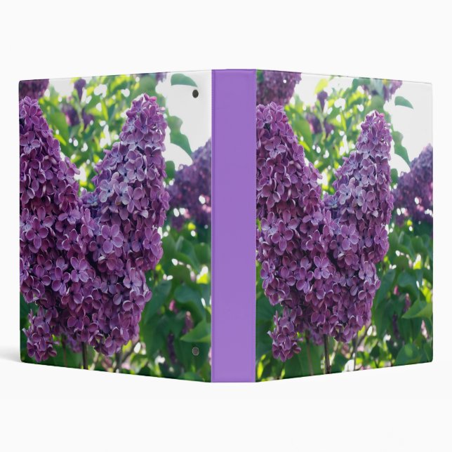 Pretty Purple Lilacs Binder (Background)
