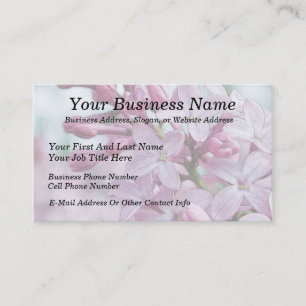 Pretty Purple Lilacs Business Card