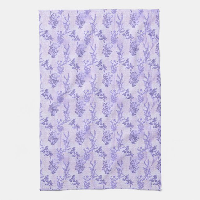 Pretty Purple Lilacs Kitchen Towel (Vertical)