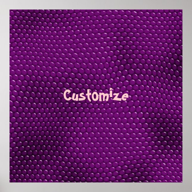 Pretty Purple Lizard Skin Scales Poster Print (Front)