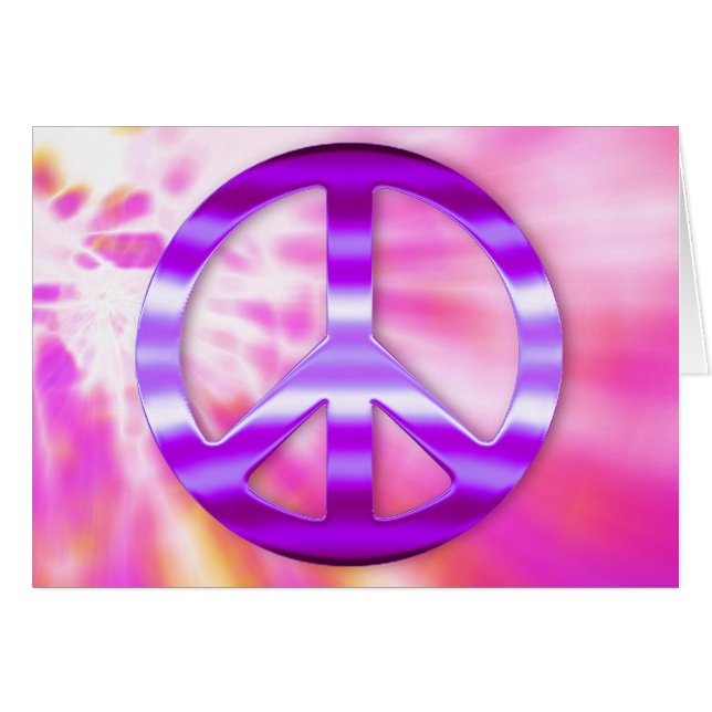 Pretty Purple Peace Sign (Front Horizontal)