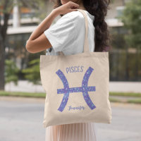 Pretty Purple Pisces Astrology Sign Personalized