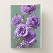 PRETTY PURPLE WATERCOLOR FLOWERS