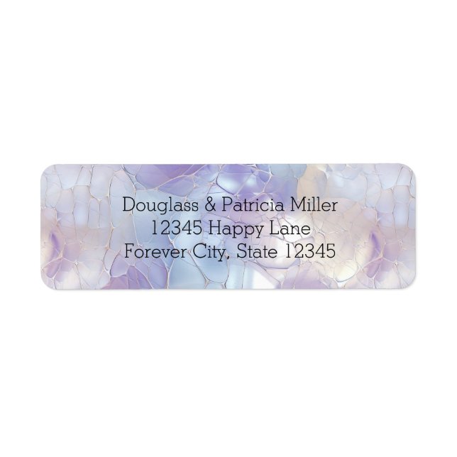 Pretty Purple White Blue Abstract (Front)