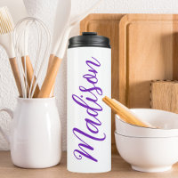 Pretty Purple Your Name Handwritten Script Custom
