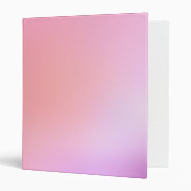 Pretty Purples Pastel Ombre Binder (Front/Inside)