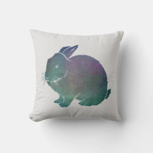 Pretty Rabbit Throw Pillow