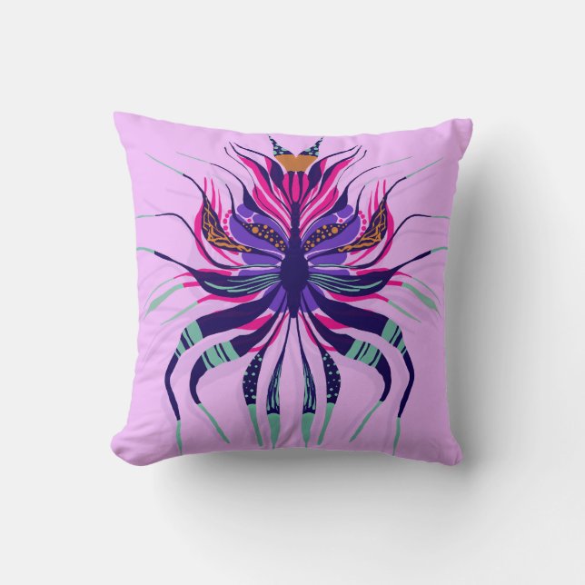 Pretty Radioactive - Lavender  Throw Pillow (Front)