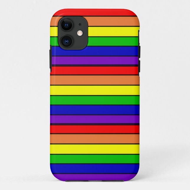 Pretty Rainbow Case-Mate iPhone Case (Back)