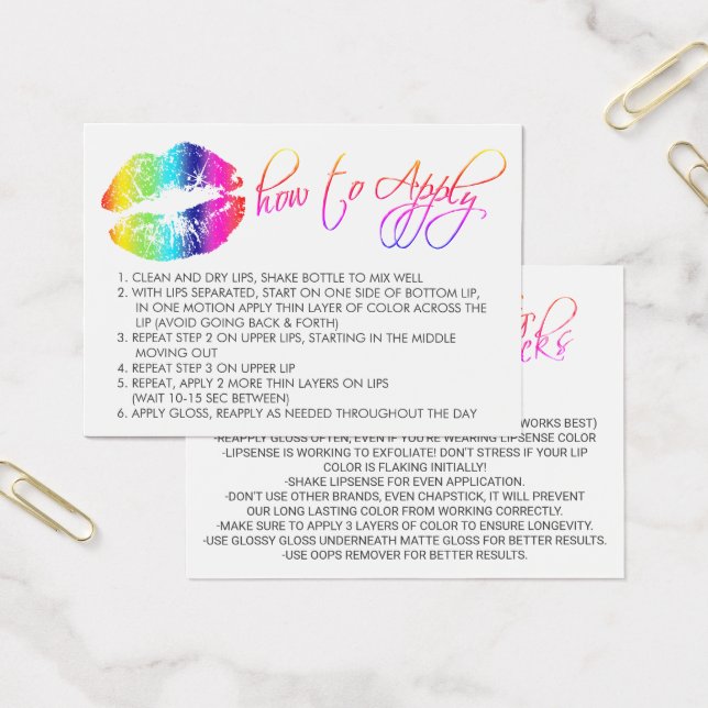 Pretty Rainbow Lips - How to Apply (Office)