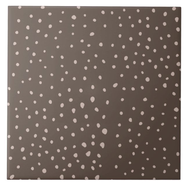 Pretty random Polka dot pattern Tile (Front)