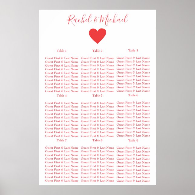 Pretty red and white poster (Front)