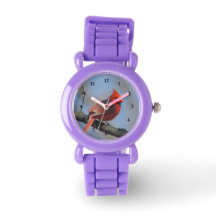 Pretty Red Cardinal Photo Watch