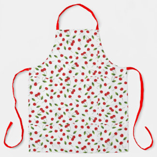 Pretty Red Cherry Apron