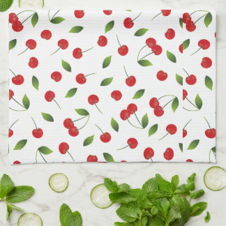 Pretty Red Cherry Kitchen Towel