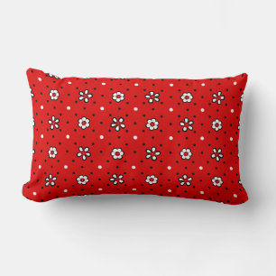 Pretty Red Floral Pillow