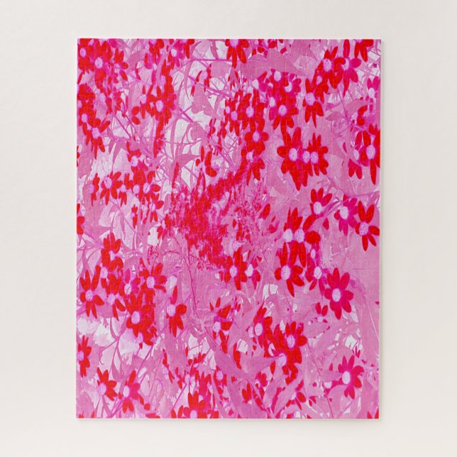 Pretty Red Flowers Jigsaw Puzzle (Vertical)