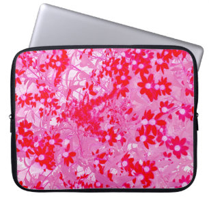 Pretty Red Flowers Laptop Sleeve