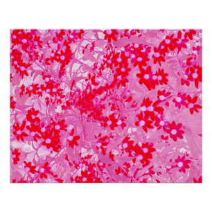 Pretty Red Flowers Poster