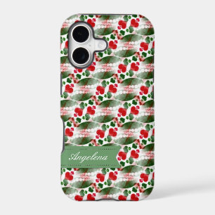 Pretty Red Love Hearts Pattern iPhone 5 Case