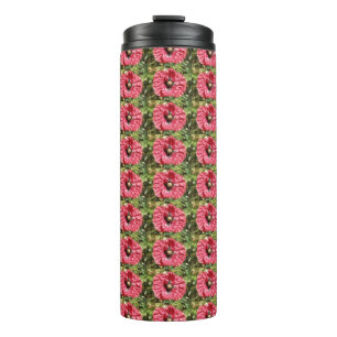Pretty Red Poppy Flower Macro Thermal Tumbler