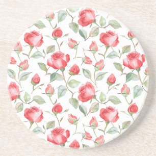 Pretty Red Roses  Coaster